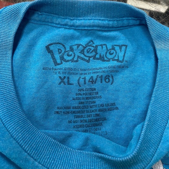 Pokemon T-Shirt Kids XL Chespin Froakie Fennekin Pikachu Gotta Catch Em All - Picture 3 of 5